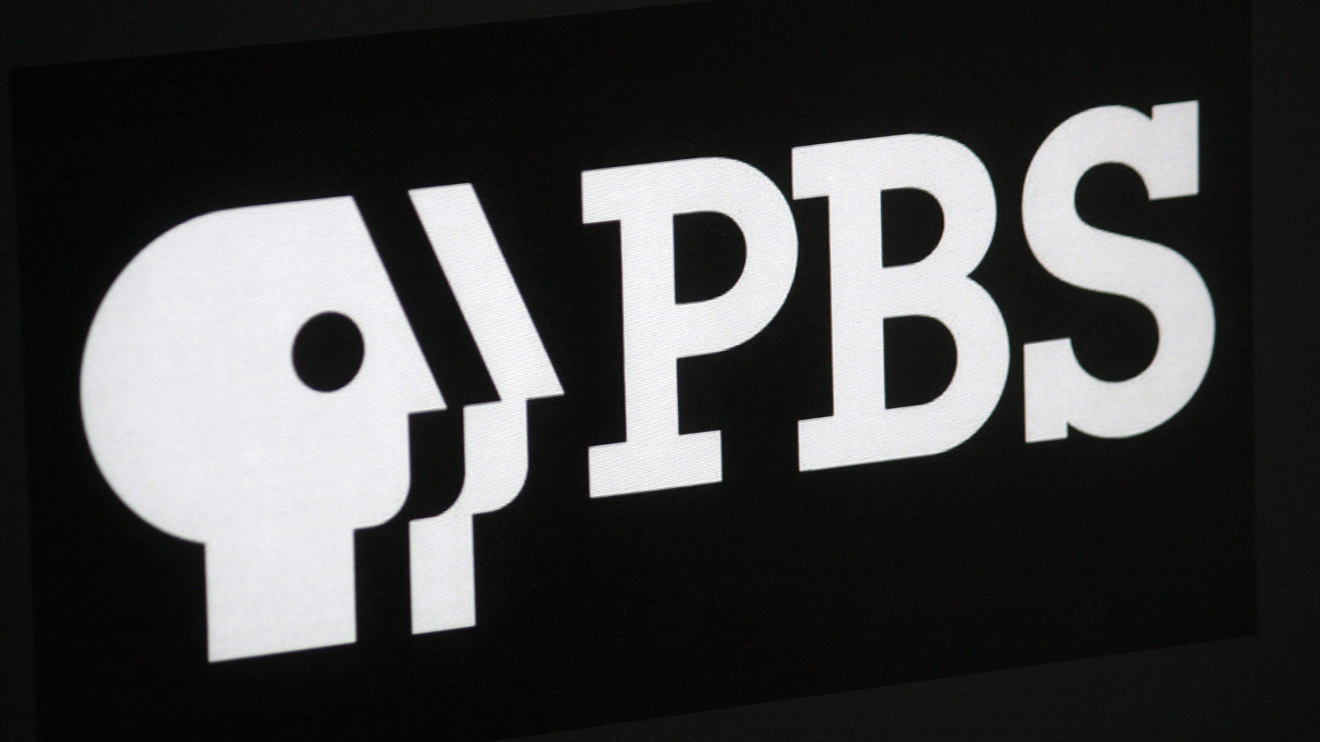 PBS logo on a black background