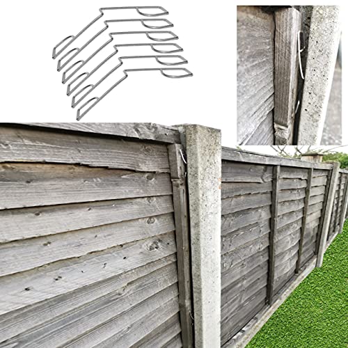 Ltg Pro Fence Panel Grips Clips Stop Rattling 48 Pcs for 12 Fences Garden Wind Protector (6)
