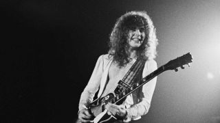 Brian Robertson of Thin Lizzy performs on stage at Colston Hall, Bristol, United Kingdom, October 22 1976