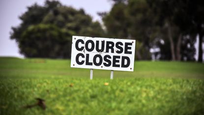 A generic image of a sign saying Course Closed