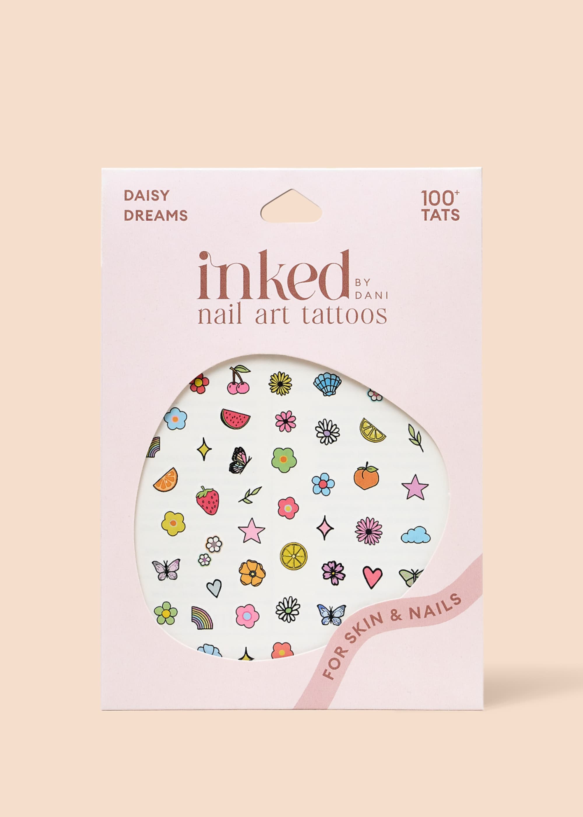Inked by Dani Pack of 100 Nail Art and Tattoo Pack in Daisy Dreams