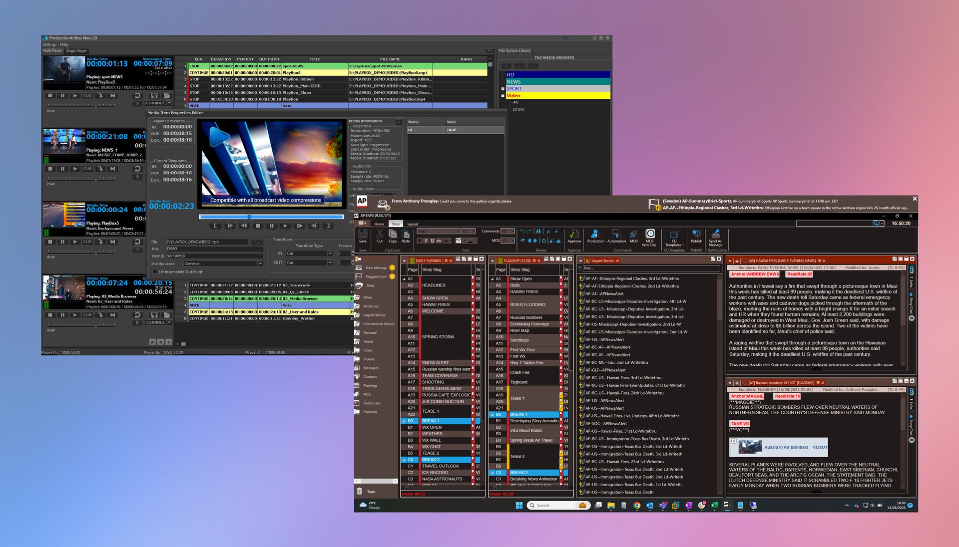PlayBox Neo Integrates ProductionAirBox Neo-20 With Latest AP ENPS ...