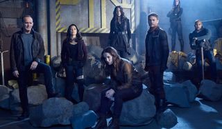 Marvel's Agents of S.H.I.E.L.D. the team in an airlock, posing very toughly