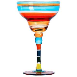 270ml Margarita Wine Glasses Colorful Printed Champagne Cup Gift for Birthday Anniversary