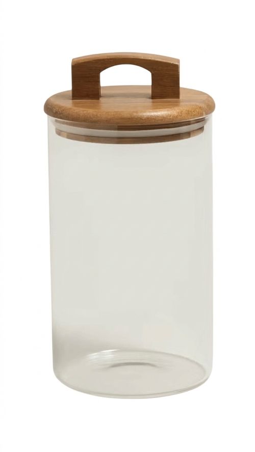 Handled Lid Glass Jar