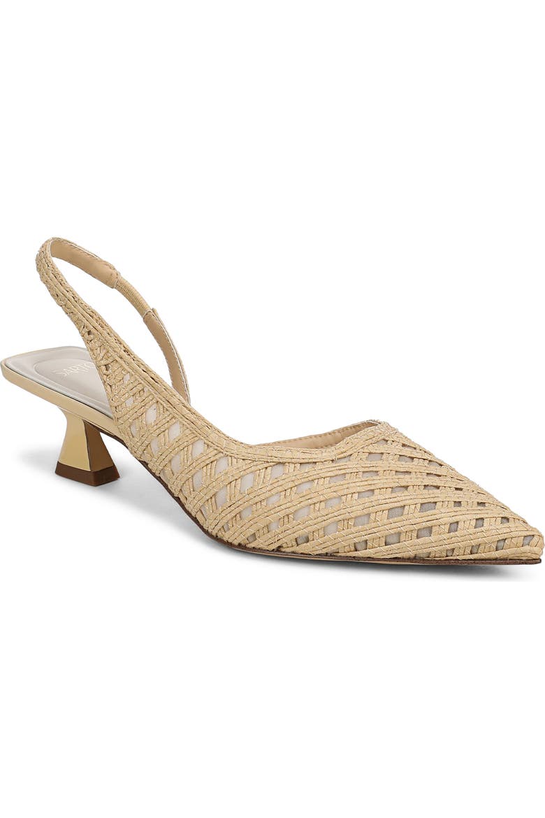 Devin Slingback Half D'orsay Kitten Heel Pump