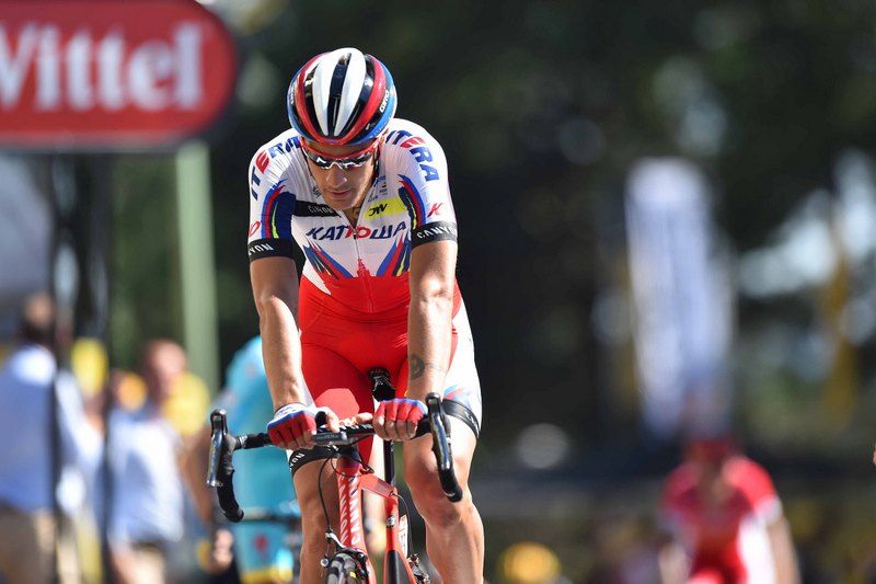 Jacopo Guarnieri (Katusha) crosses the line