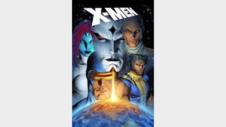 Cover art for X-Men: Messiah Complex featuring portraits of several characters including Wolverine and Xavier.