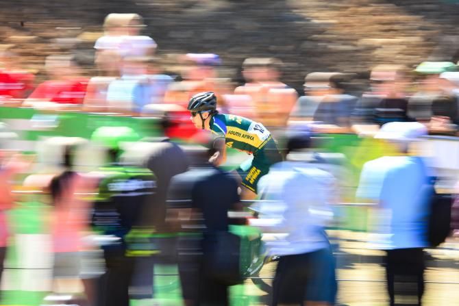 South Africa Philip Buys in action during the men's eliminator