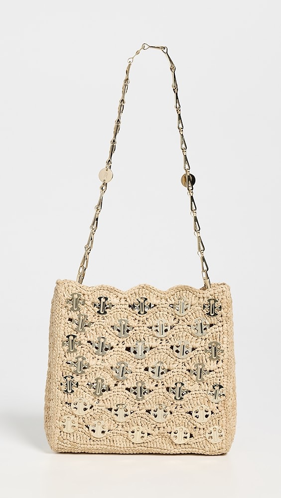 Rabanne Iconic 1969 Raffia Wave Bag
