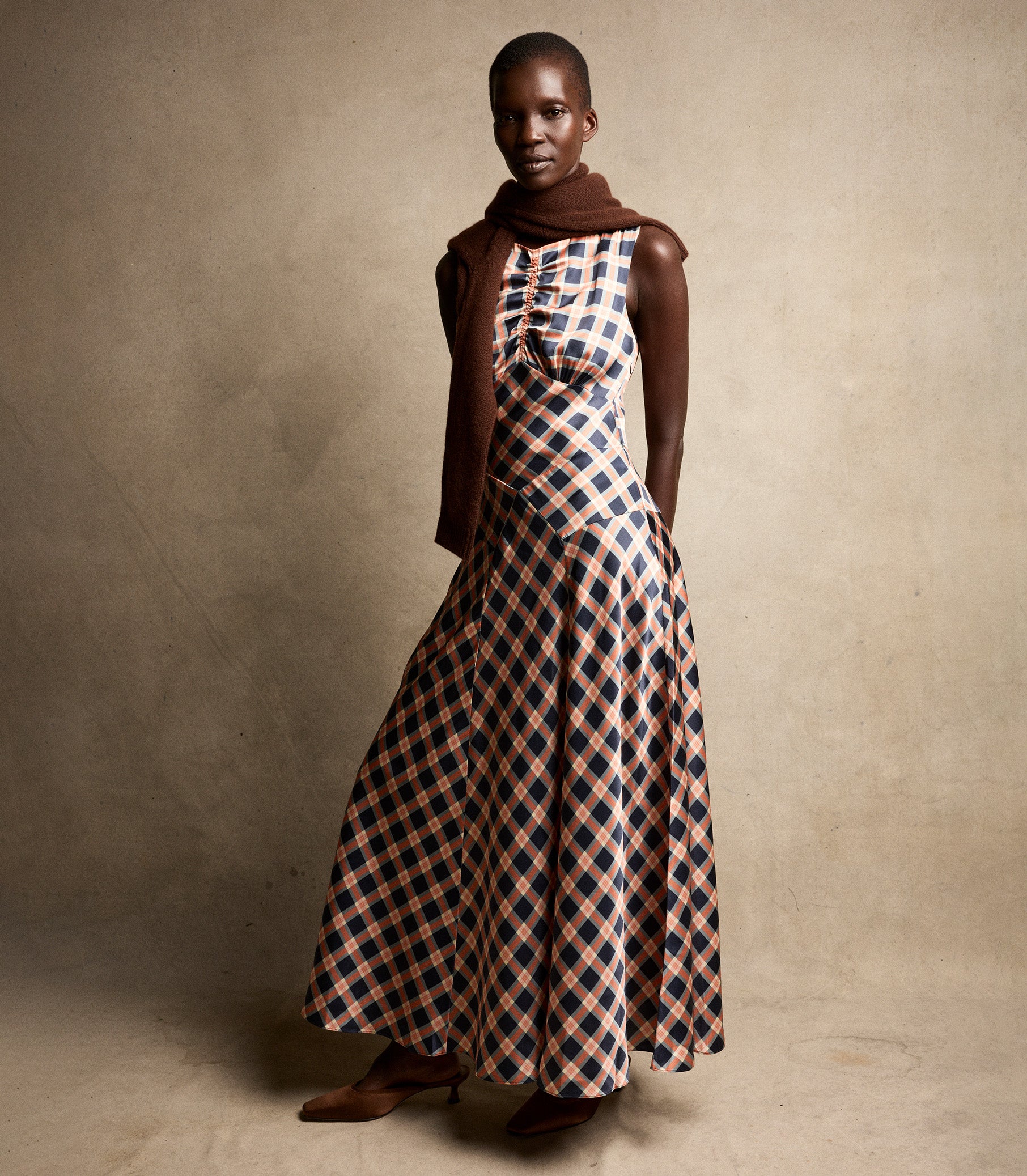 Bruna Dress -- Giverny Plaid