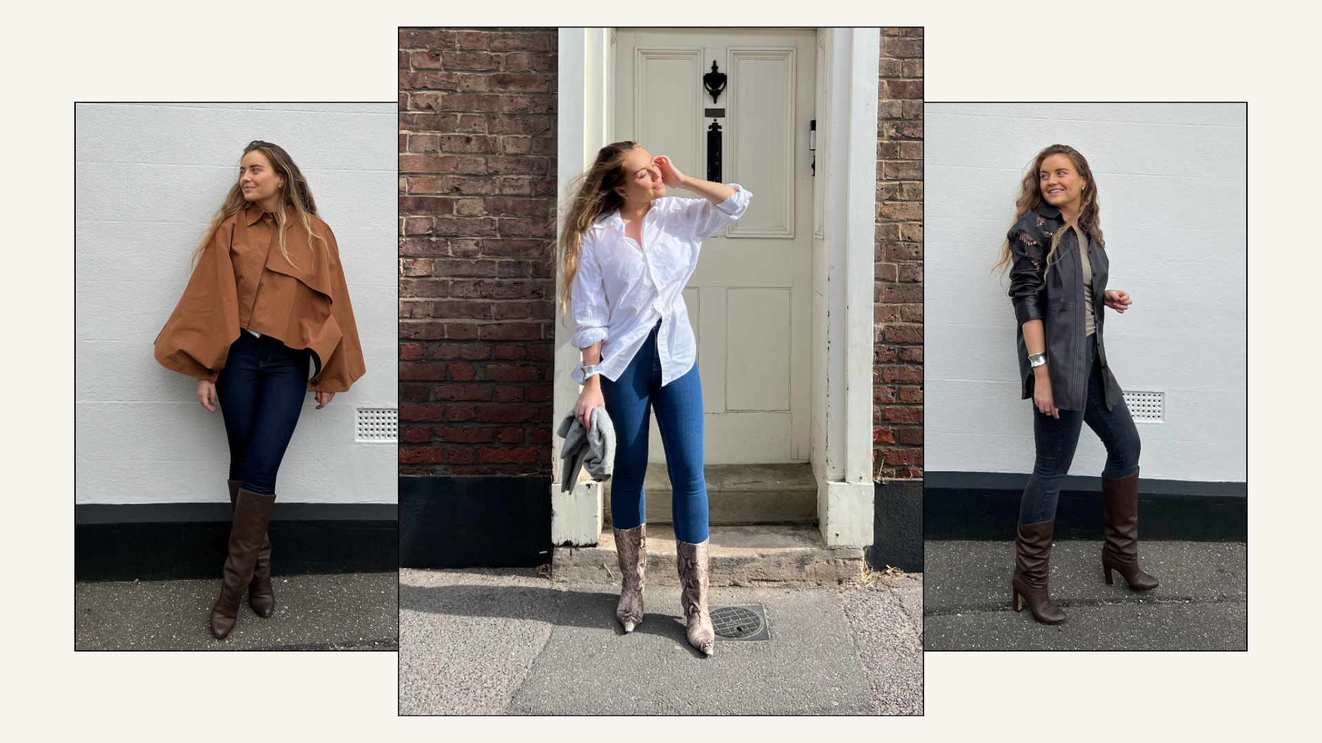 Topshop Joni Jeans review - lauren cunningham wears three styles