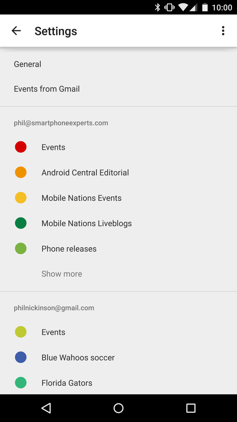 Android 5.0 Lollipop Calendar