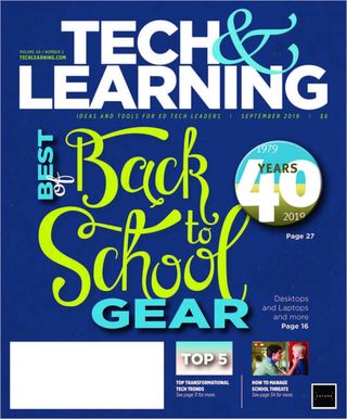 Tech&Learning's Magazine cover for September 2019