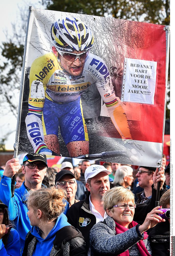 Wellens supporters were ready to cheer for the rider.
