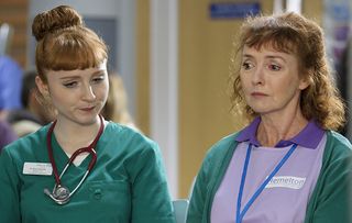 Bea behaves shockingly on her first day. Michelle Fox pictured here with Melanie Walters