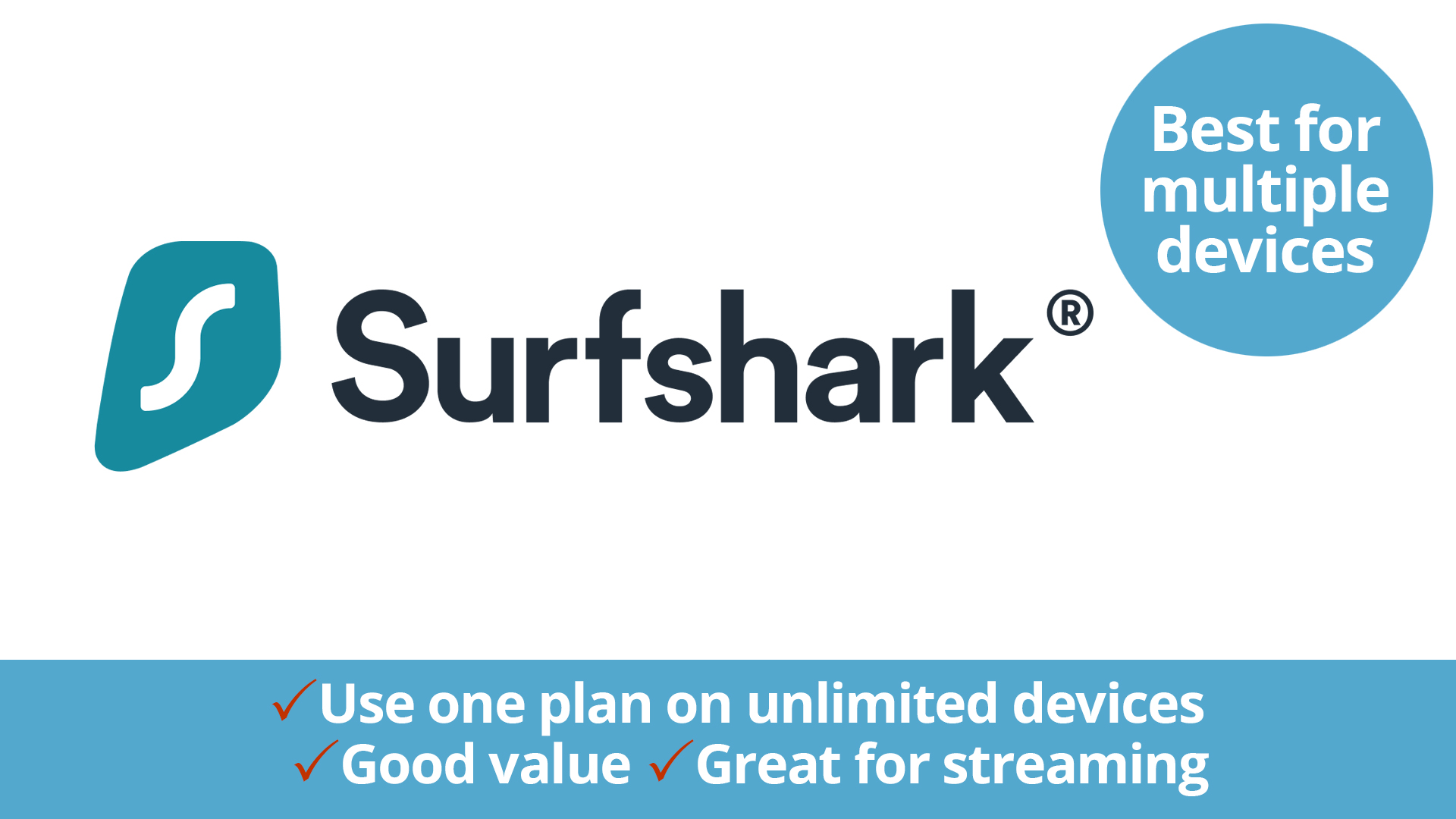 surfshark logo for best vpn