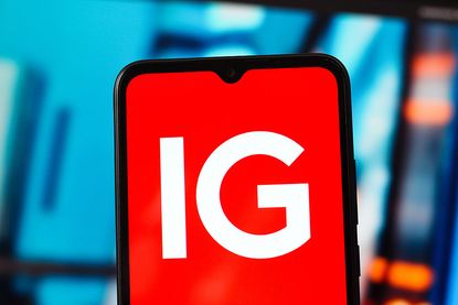 IG Group logo is seen