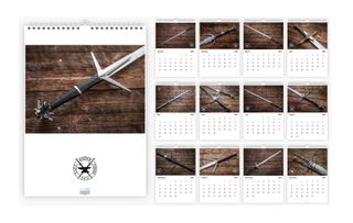 The Witcher sword calendar
