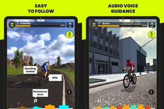 Image shows CycleGo cycling app.