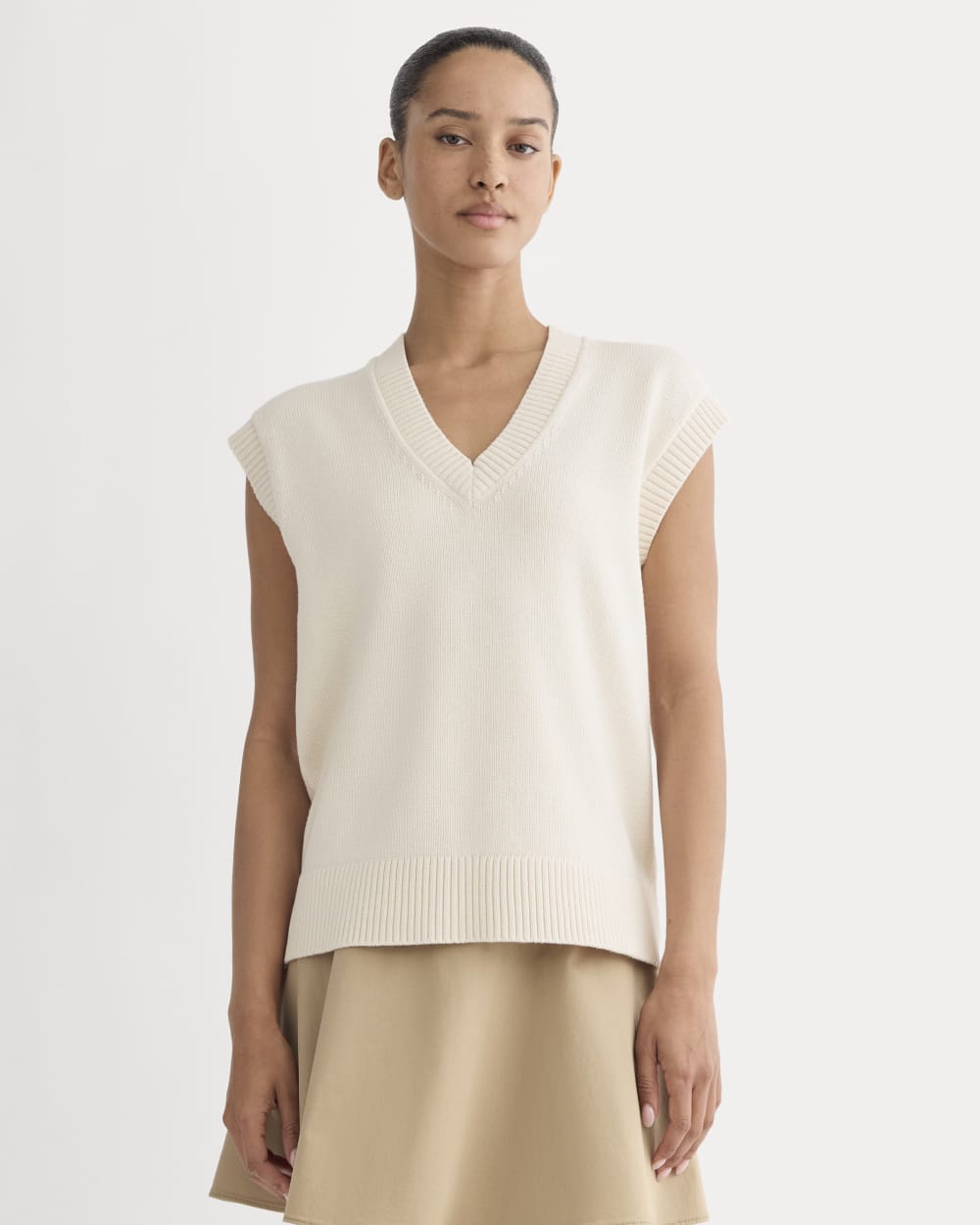 The Boxy Vest in Everyday Cotton | Canvas - Xxs