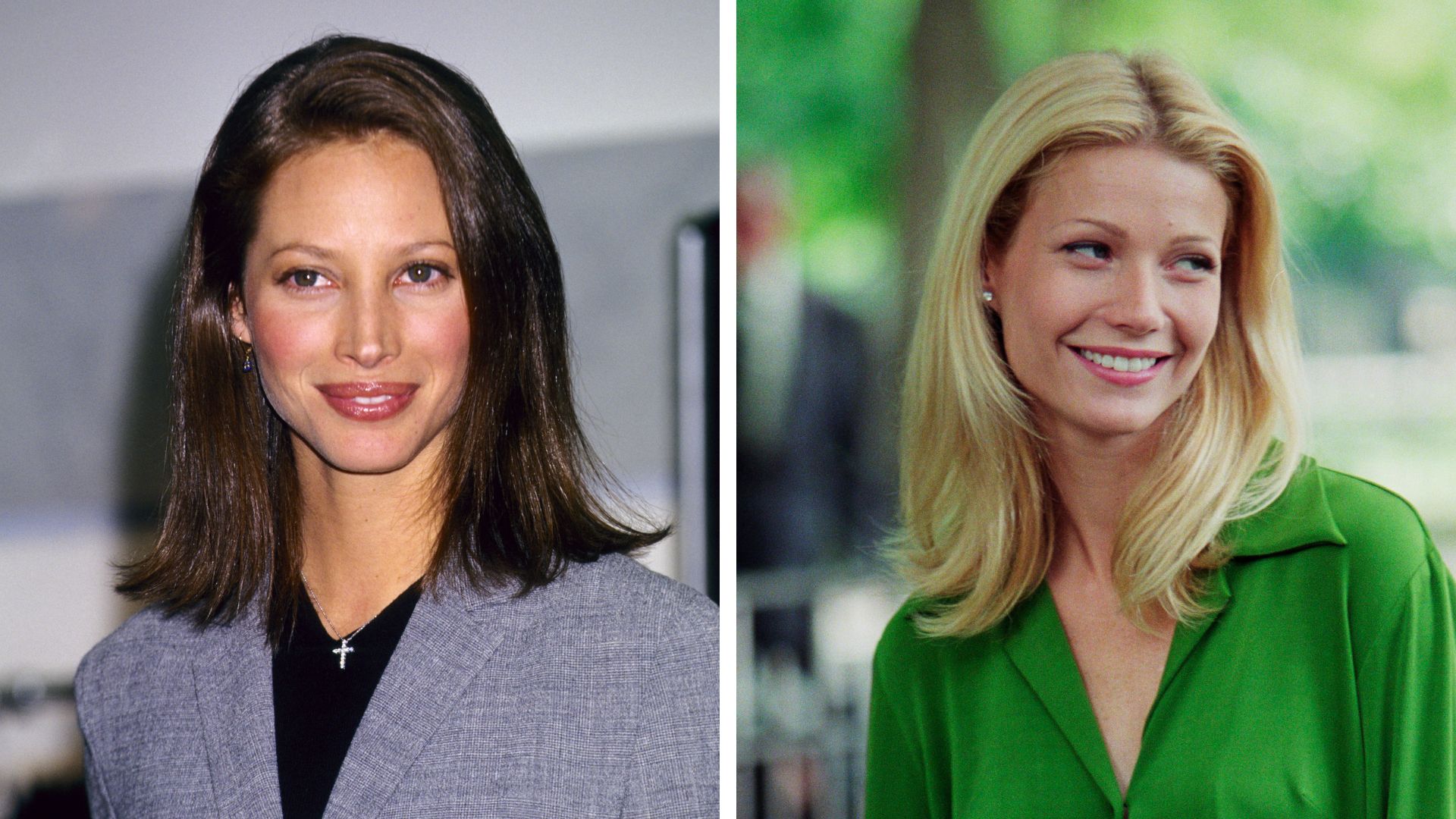 '90s slip bob on Christy Turlington and Gwyneth Paltrow