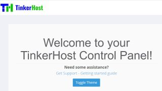 TinkerHost control panel dashboard