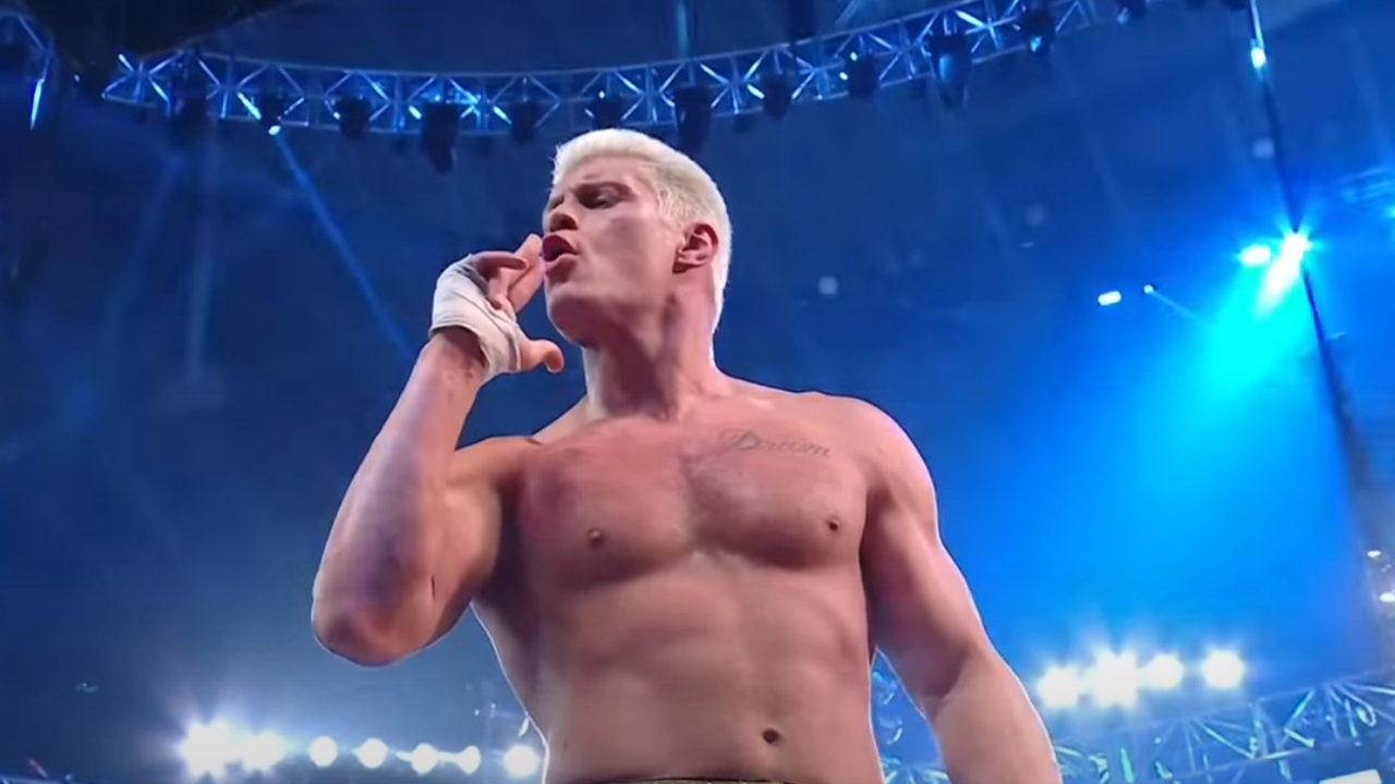 Cody Rhodes after winning the 2023 Royal Rumble