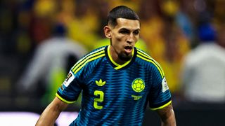 Daniel Munoz playing for Colombia at the World Cup 2026