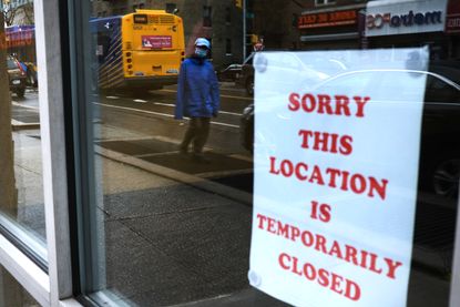 A closed store.