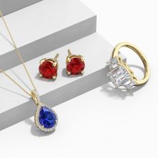 Angara gold colourful gemstone jewellery