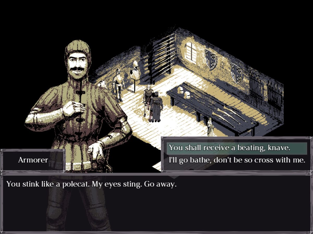 Felvidek blacksmith saying you stink like a polecat