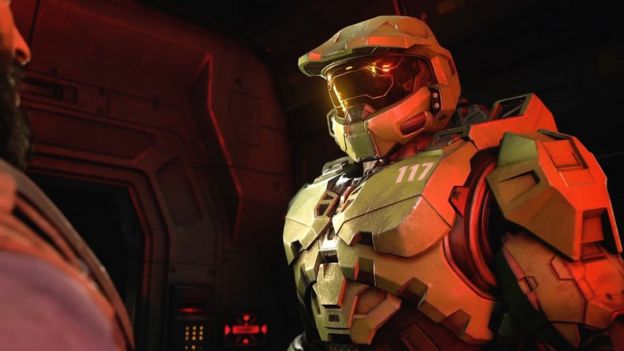 Halo Infinite screenshot of armored figure