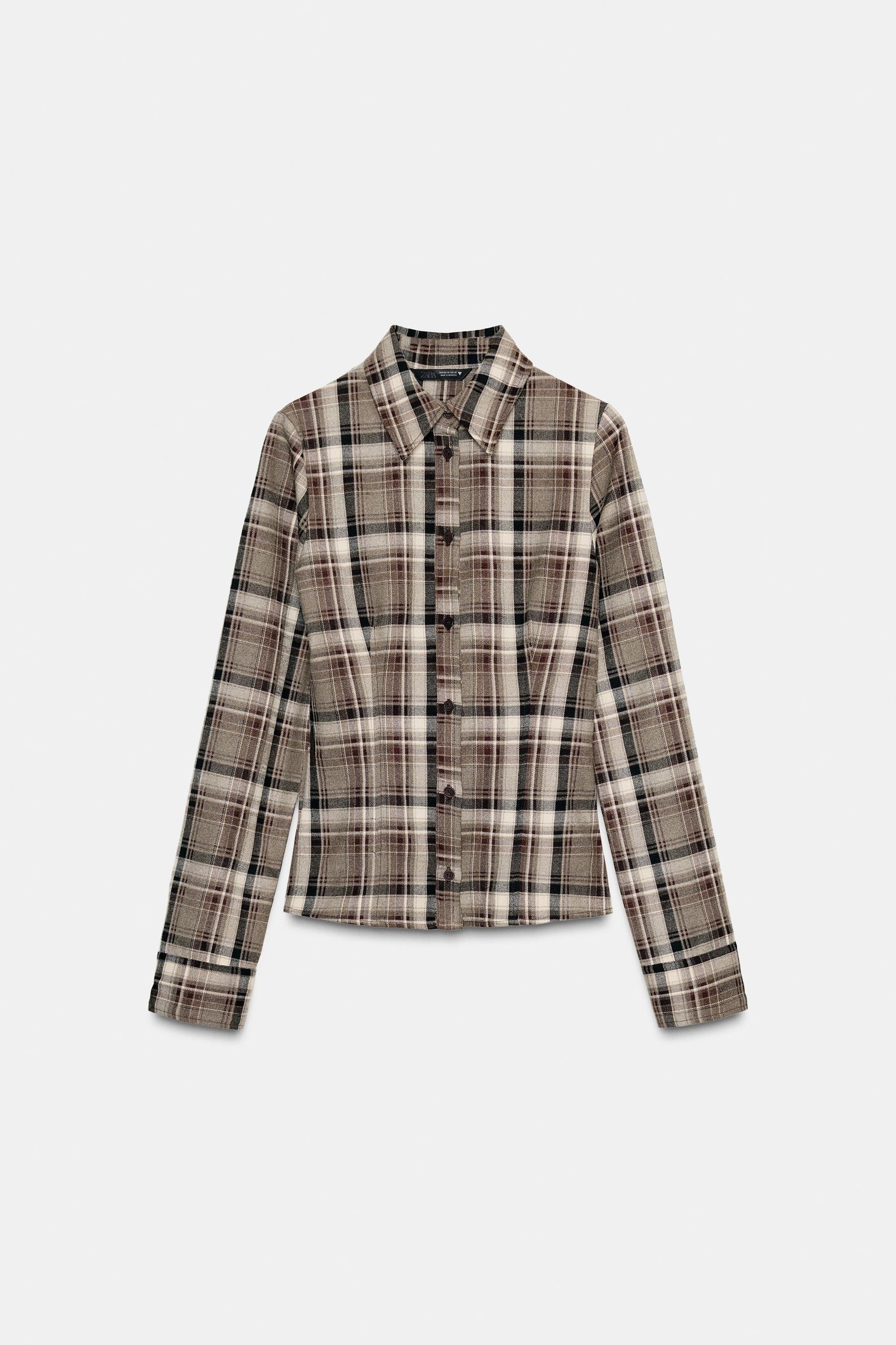 Fitted Plaid Shirt
