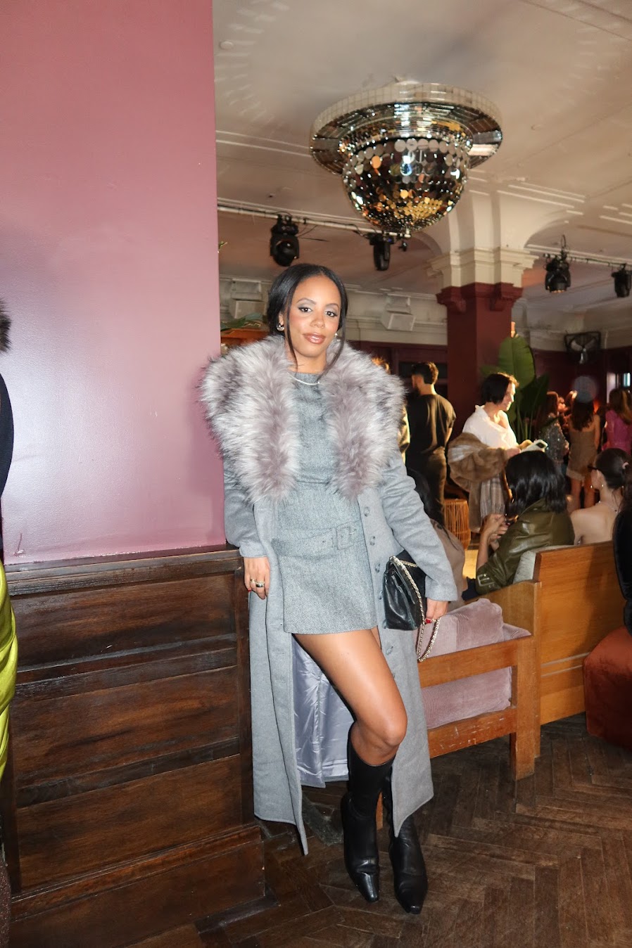 Sierra Mayhew attending New York Fashion Week.