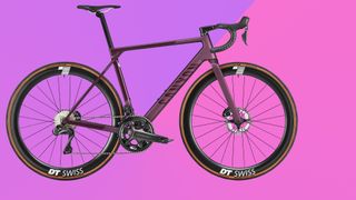 Canyon CF SLX 8 Di2 on purple background