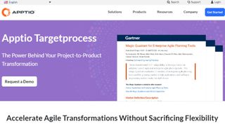Apptio Targetprocess website screenshot