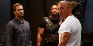 Paul Walker, Dwayne Johnson, and Vin Diesel in Fast and Furious 6