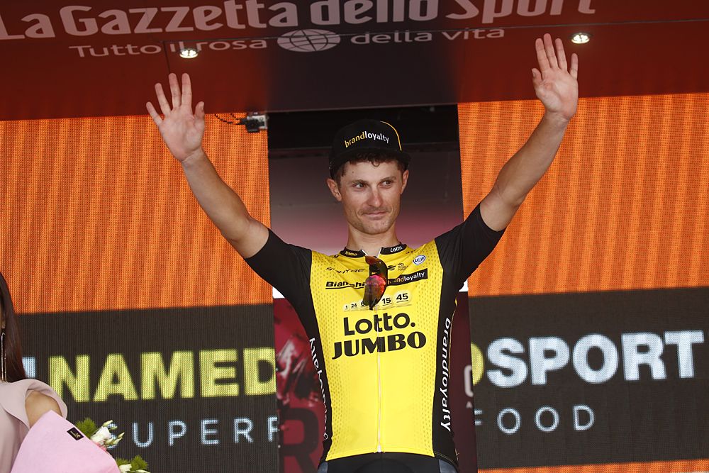 Enrico Battaglin (LottoNL-Jumbo) wins stage 5 at the Giro d'Italia