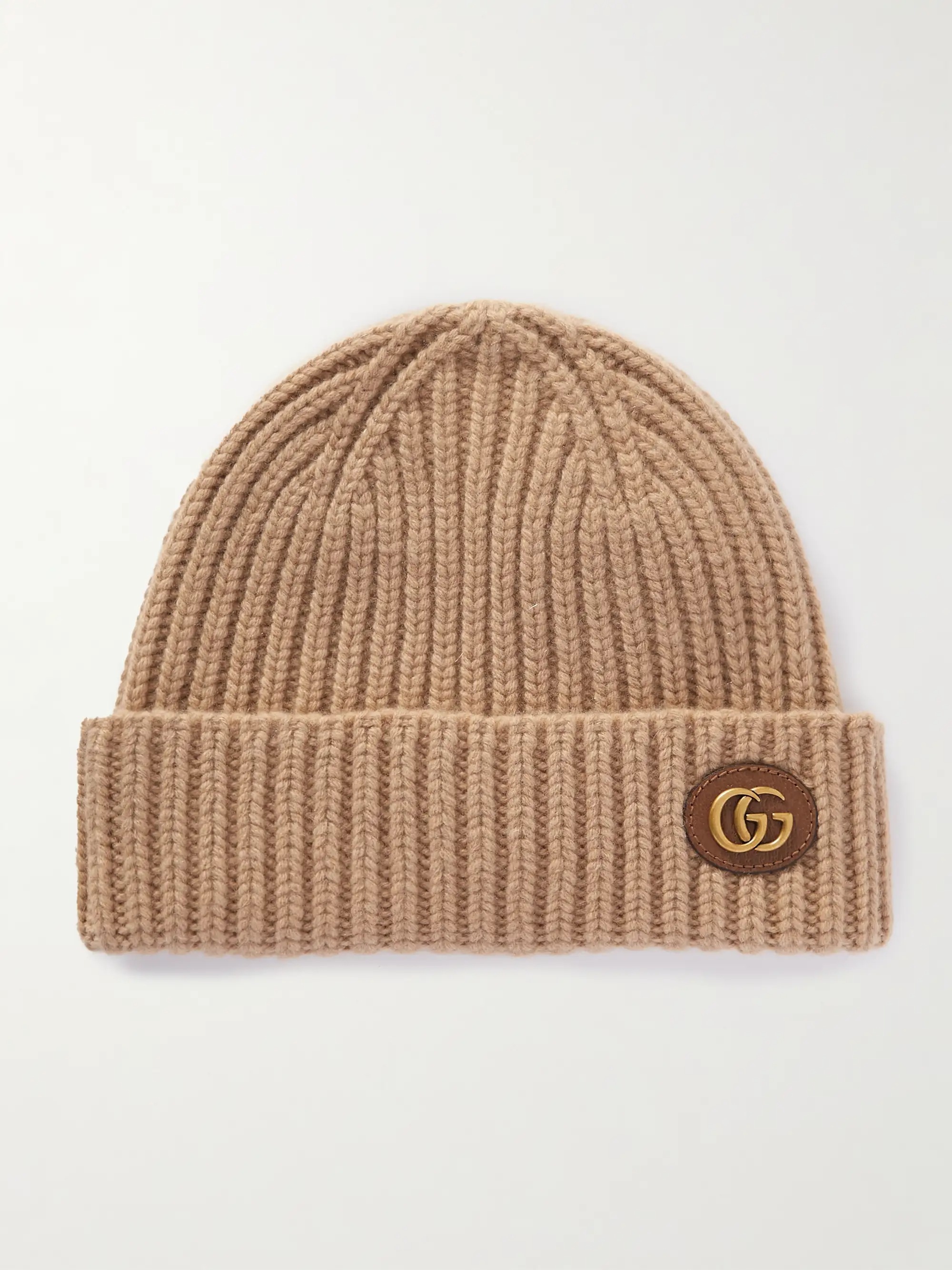 Gucci, Victor Appliqu&amp;eacute;d Ribbed Wool and Cashmere-Blend Beanie