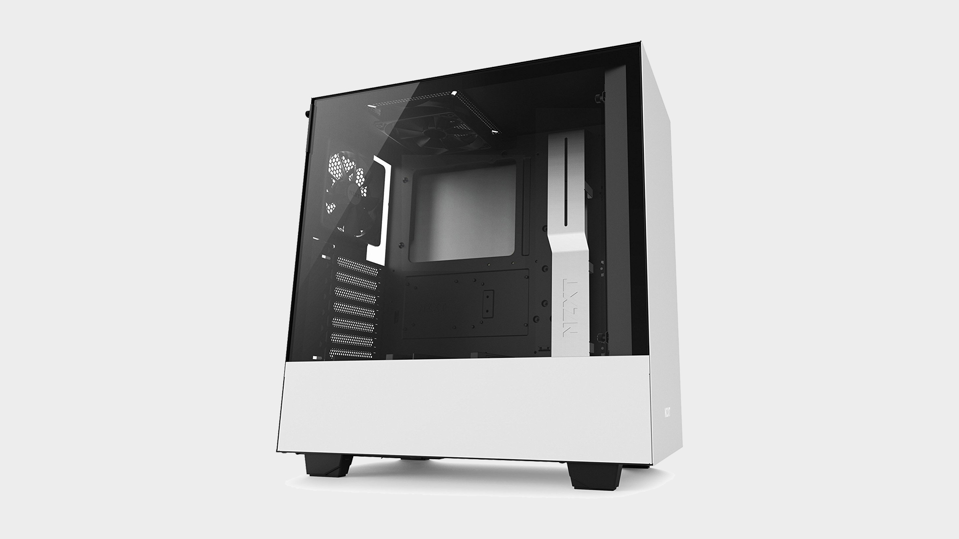 NZXT H510 chassis shot from the side on a blank background