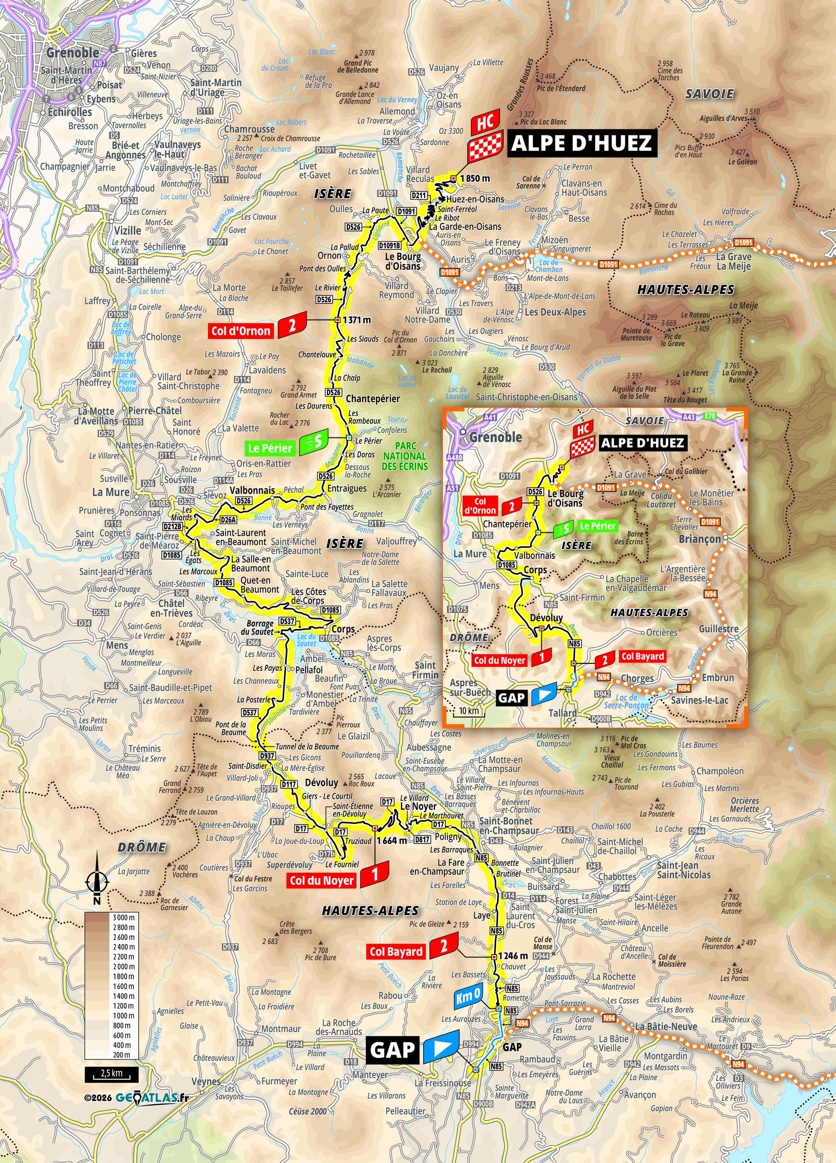 Route information for the 2026 Tour de France