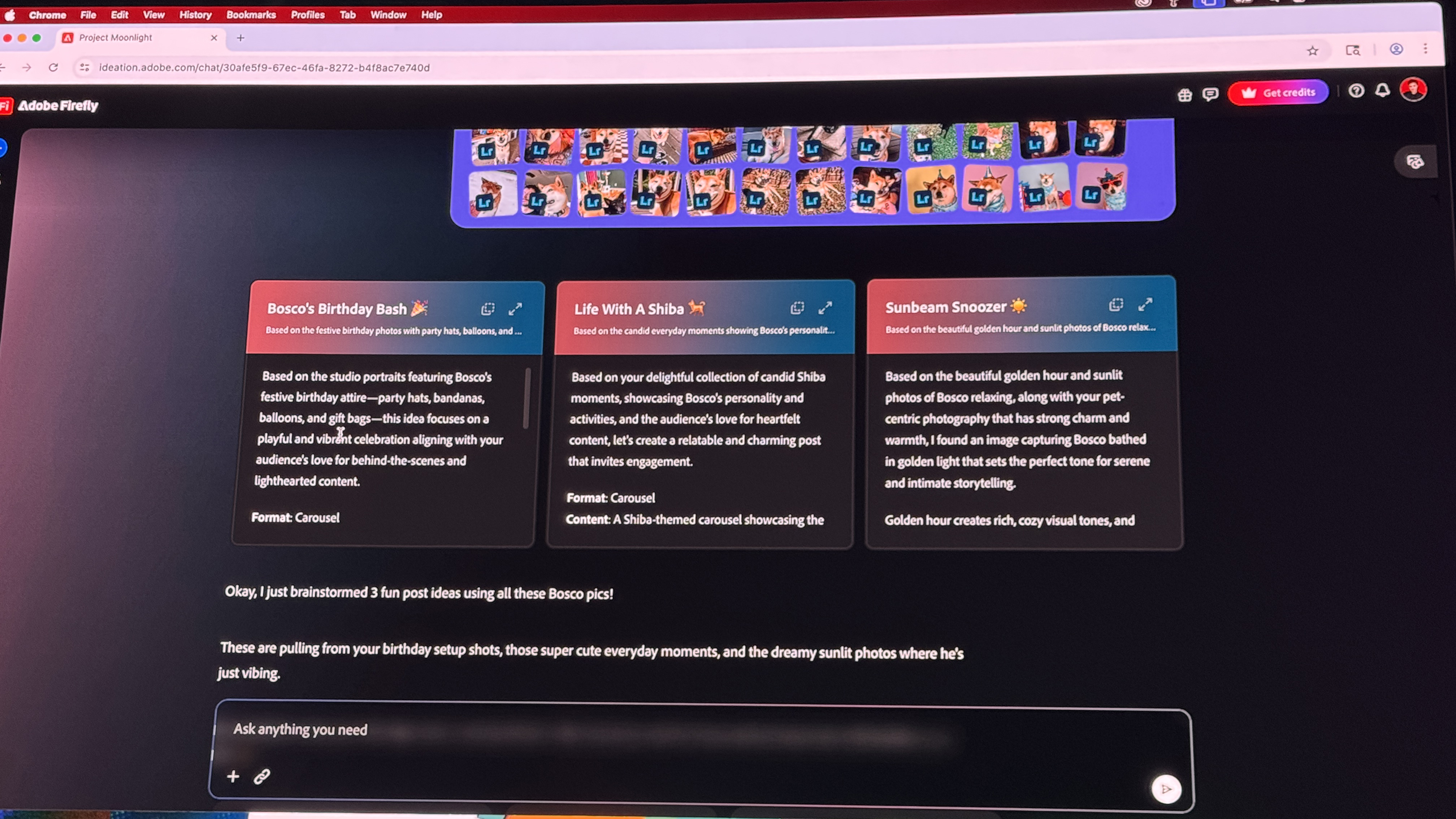 Adobe demonstrates Project Moonlight during the 2025 Adobe Max keynote