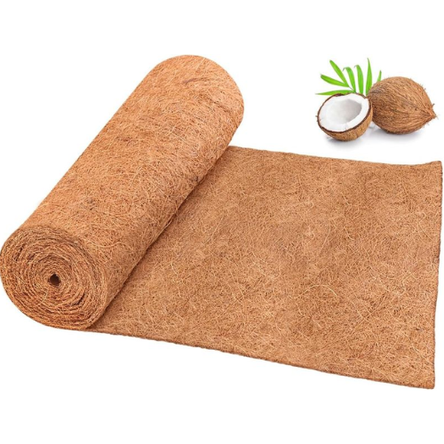 Riare 1 Pack 16 &amp;times; 118 Inch No-Slip Ice and Snow Carpet Mats- Waterproof Outdoor Coconut Fiber Carpet Anti-Slip Coir Carpet Runner for Walkways, Front Door, Stairs, Porch Safe &amp;amp; Stable Walking