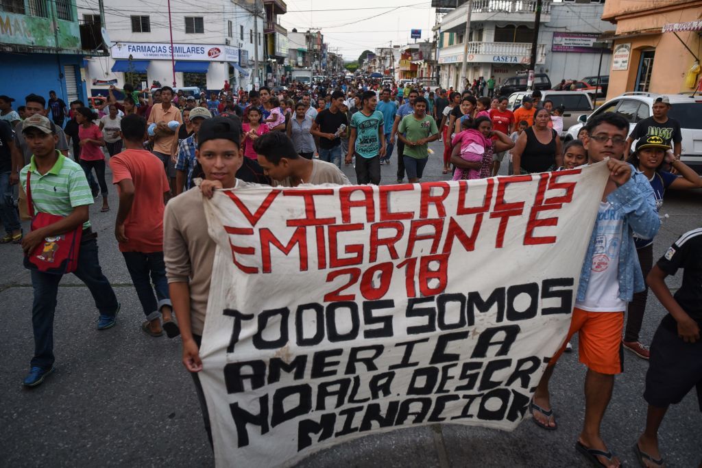 The &amp;quot;caravan&amp;quot; passes through Mexico