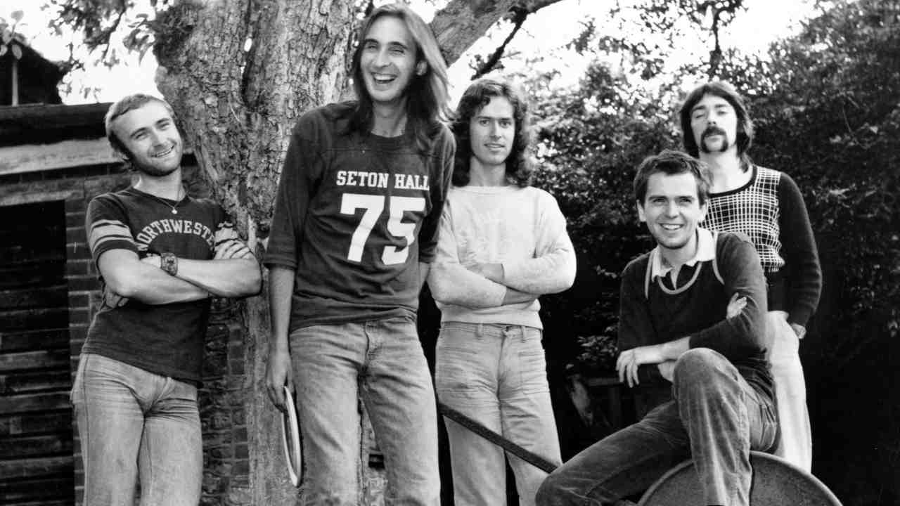 Genesis posing for a photograph in the early 1970s
