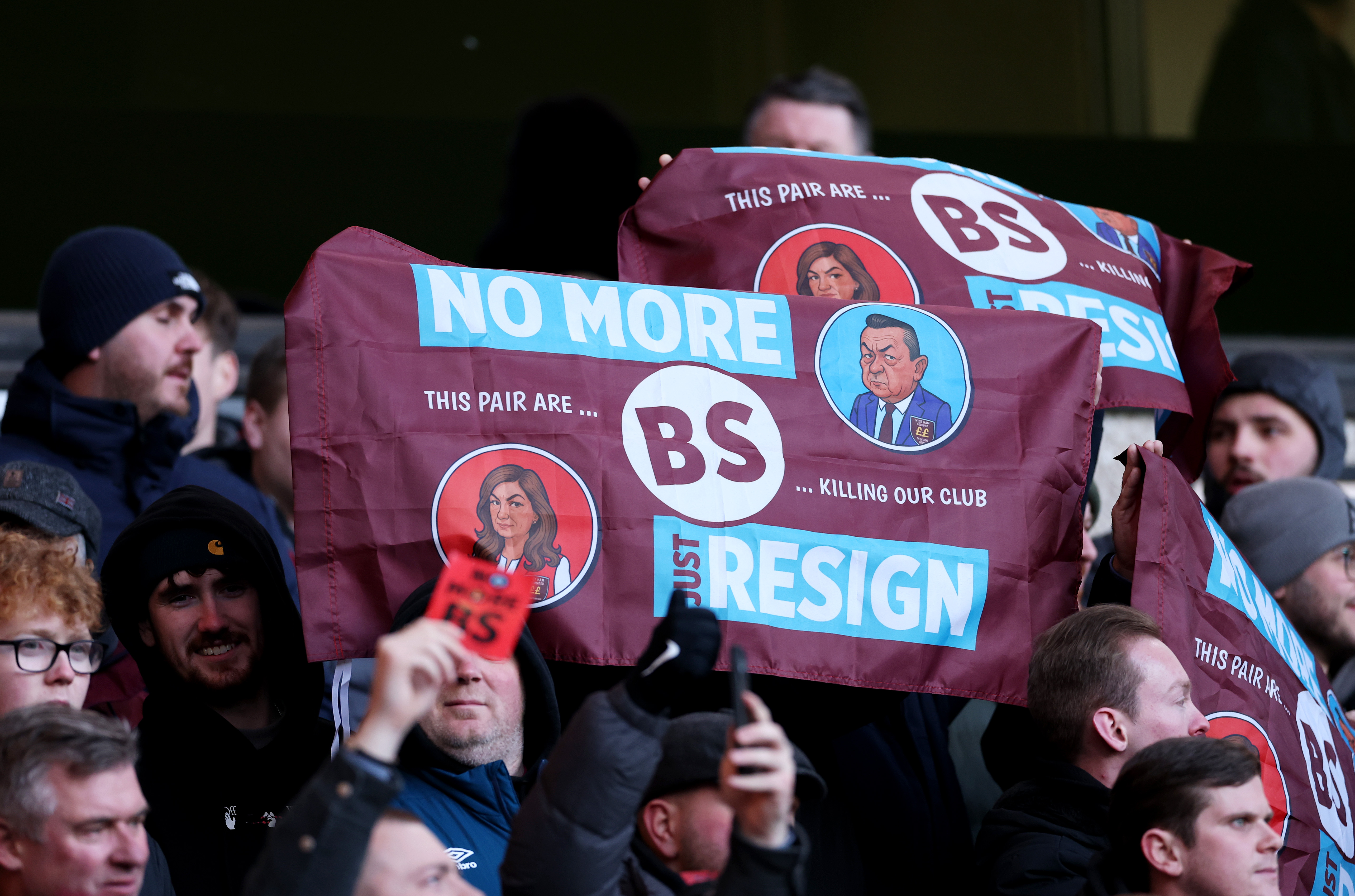 Brady and Sullivan are divisive figures at West Ham
