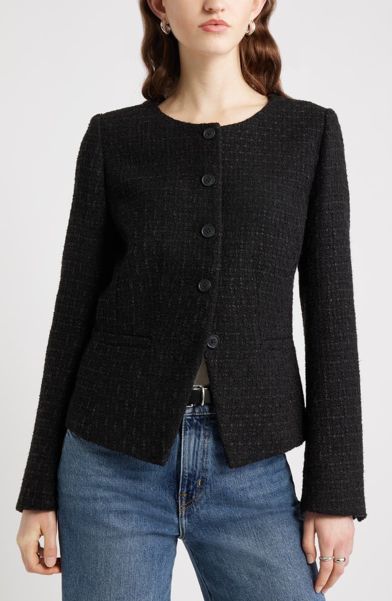 Cutaway Tweed Jacket