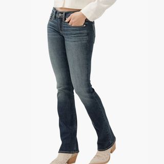 low rise slim bootcut jeans