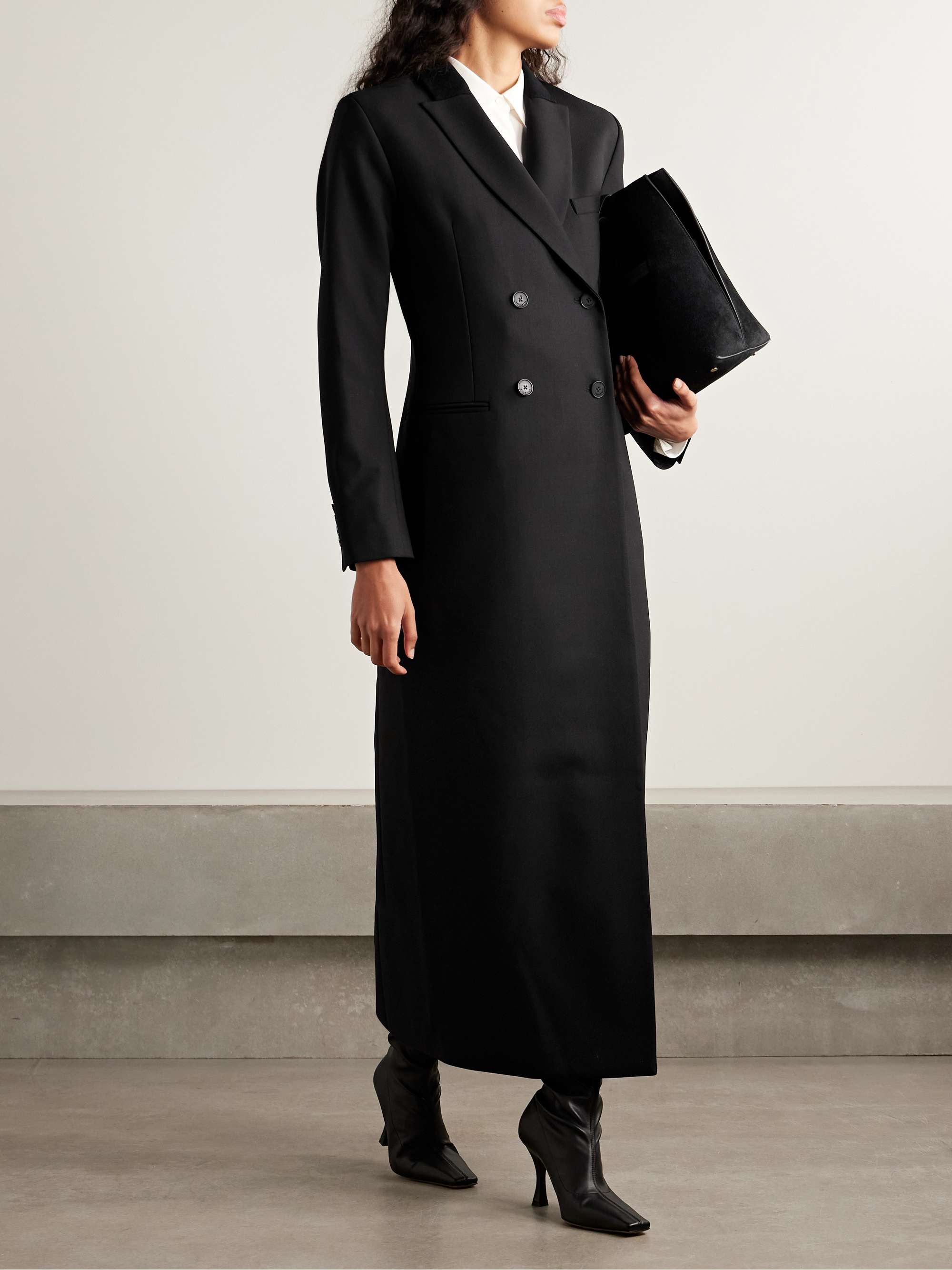 Palmer Double-Breasted Wool-Blend Twill Coat